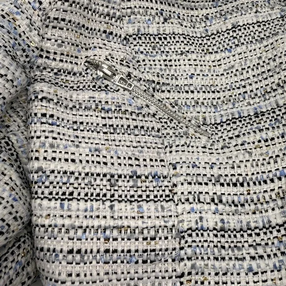 BlankNYC Tweed Fitted Zipper Moto Jacket Sz M - Picture 5 of 7